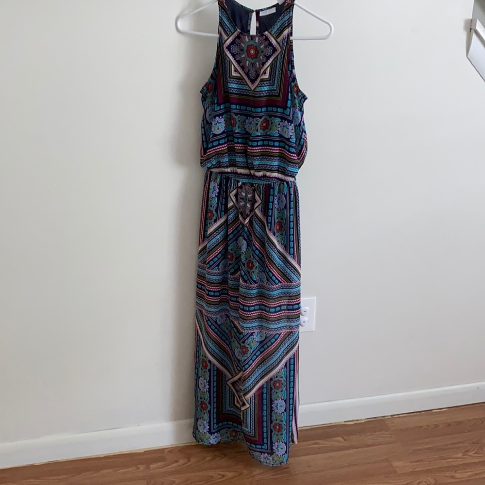 Maxi tank top dress with open back
